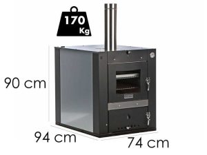 Fontana People - Einbau-Holzbackofen Fontana 80x45 cm