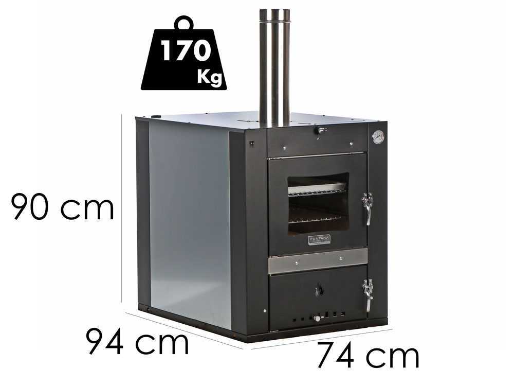 Fontana People - Einbau-Holzbackofen Fontana 80x45 cm