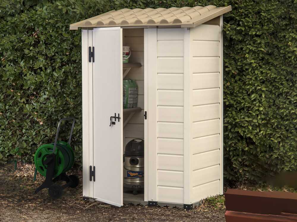 Garofalo Tuscany 100 – Gerätehaus – Mit versetzter Tür – 122,5x82,5x201 cm – Bild 2
