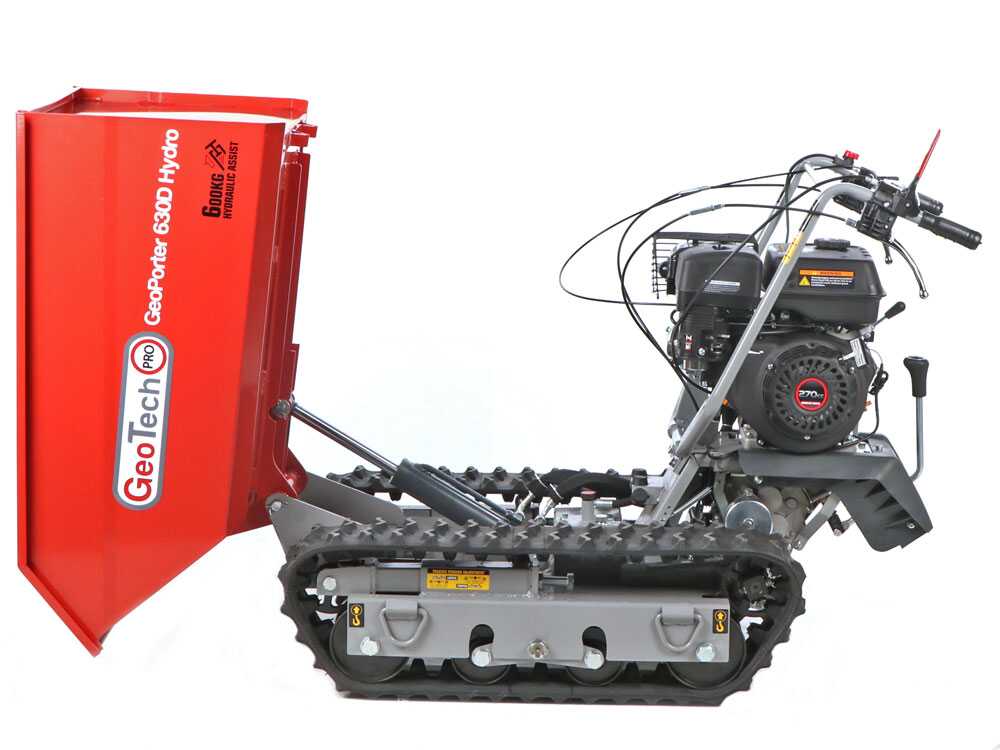 Geo Tech - Pro GeoPorter 630D Hydro - Raupendumper - Hydraulische ausziehbare Mulde 600Kg – Bild 2