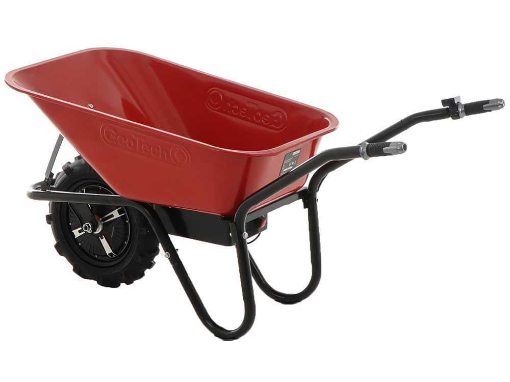 GeoTech CAR 150A - Akku-Schubkarre mit Traktorreifen - Akku 24V/12Ah – Bild 2