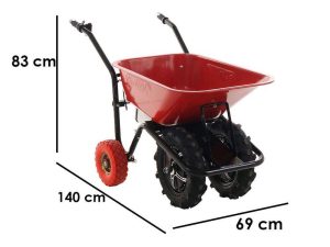 GeoTech CAR 300T - Akku-Schubkarre -80 - Akku 40V 6 Ah