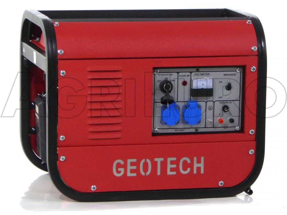 GeoTech GGSA3000ES - Benzin-Stromerzeuger mit AVR-Regelung und Elektrostarter 2.7 kW - Dauerleistung 230V - 2.5 kW - 230V – Bild 2