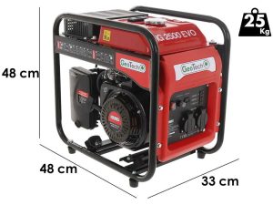 Geotech iG 2500 EVO - Benzin Inverter-Stromerzeuger 2.5 kW - Dauerleistung 2.2 kW - 230V
