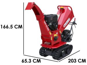 GeoTech-Pro BMS155 BS - Häcksler mit Raupenantrieb und Motorschubkarre  - B&S XR2100 Motor