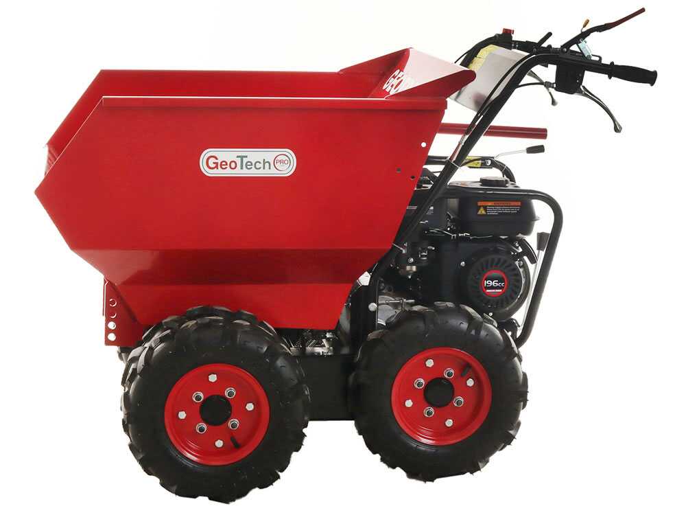 GeoTech Pro GEOTRAK 500 - Motorschubkarre - Kippmulde 500 kg - Allradantrieb – Bild 2