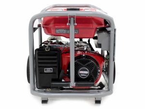 GeoTech Pro GGP 8000-3 - Benzin-Stromerzeuger mit Rädern und AVR-Regelung 6.6 kW - Dauerleistung 6 kW - 400V