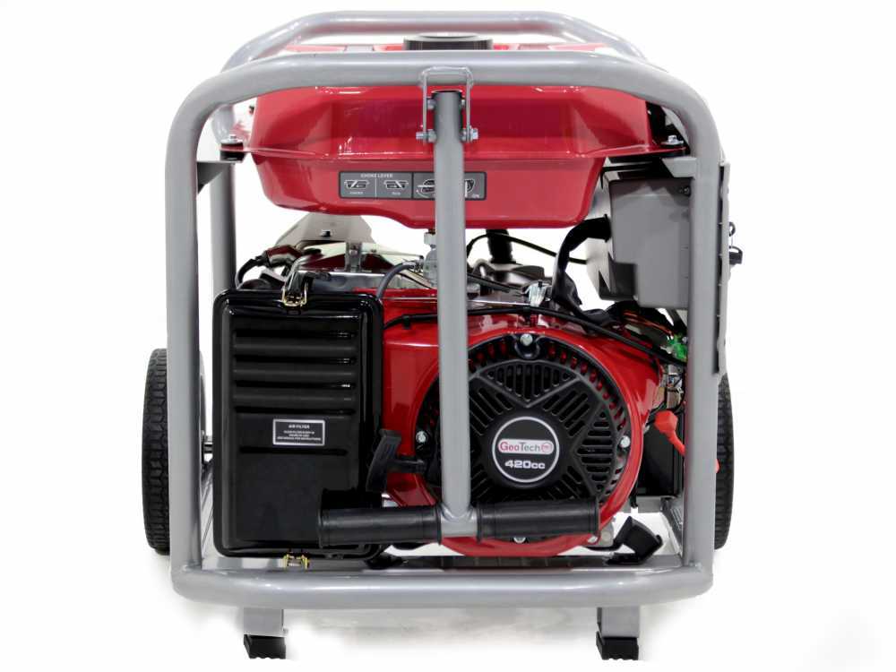 GeoTech Pro GGP 8000-3 ES - Benzin-Stromerzeuger mit Rädern mit AVR-Regelung 6.5 kW - Dauerleistung 6 kW - 400V – Bild 2