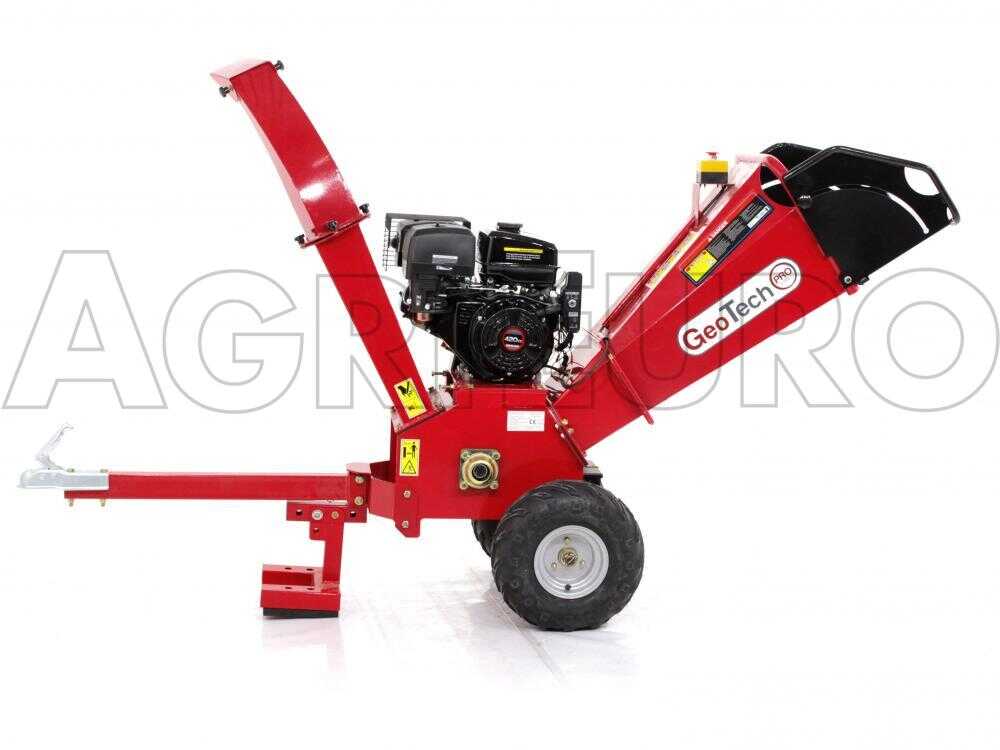 GeoTech Pro PCS 155 LE - Profi Benzin-Häcksler - Loncin Motor 15 PS - Elektro Starter – Bild 2