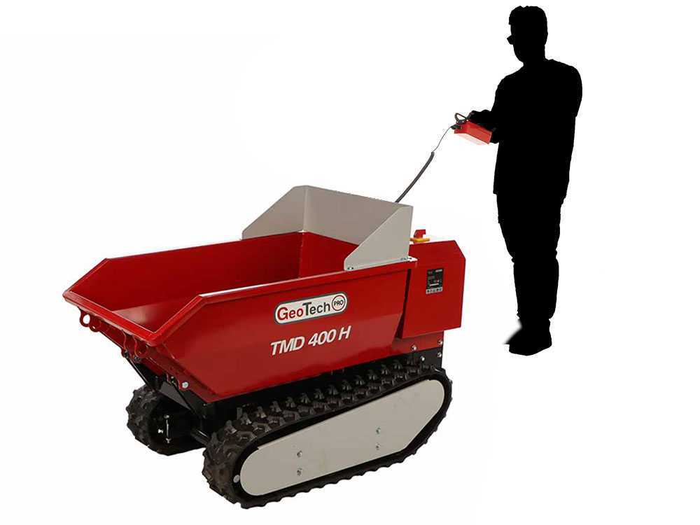 GeoTech-Pro TMD 400 H - Akku Mini Raupendumper 48V 15Ah - hydraulisches Kippen – Bild 3