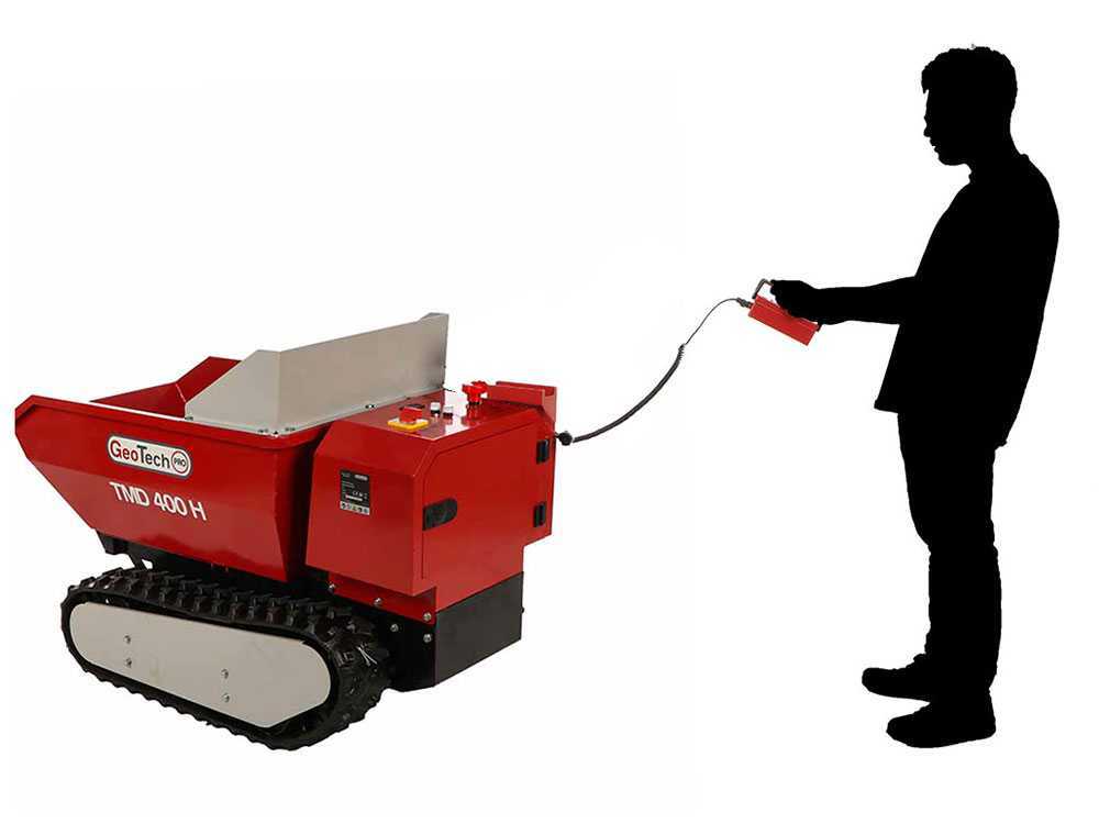 GeoTech-Pro TMD 400 H - Akku Mini Raupendumper 48V 15Ah - hydraulisches Kippen – Bild 4