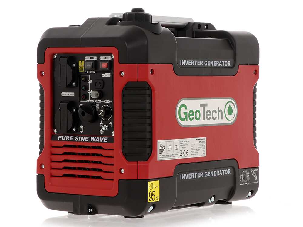 GeoTech SQL2000i - Leiser Inverter-Stromerzeuger 2 kW - Dauerleistung 1.7 kW - 230V – Bild 2
