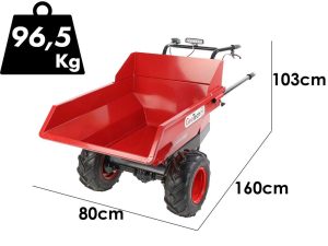 GeotechPro Mini Dumper Car E300 - manuell kippbarer Behälter 300 kg