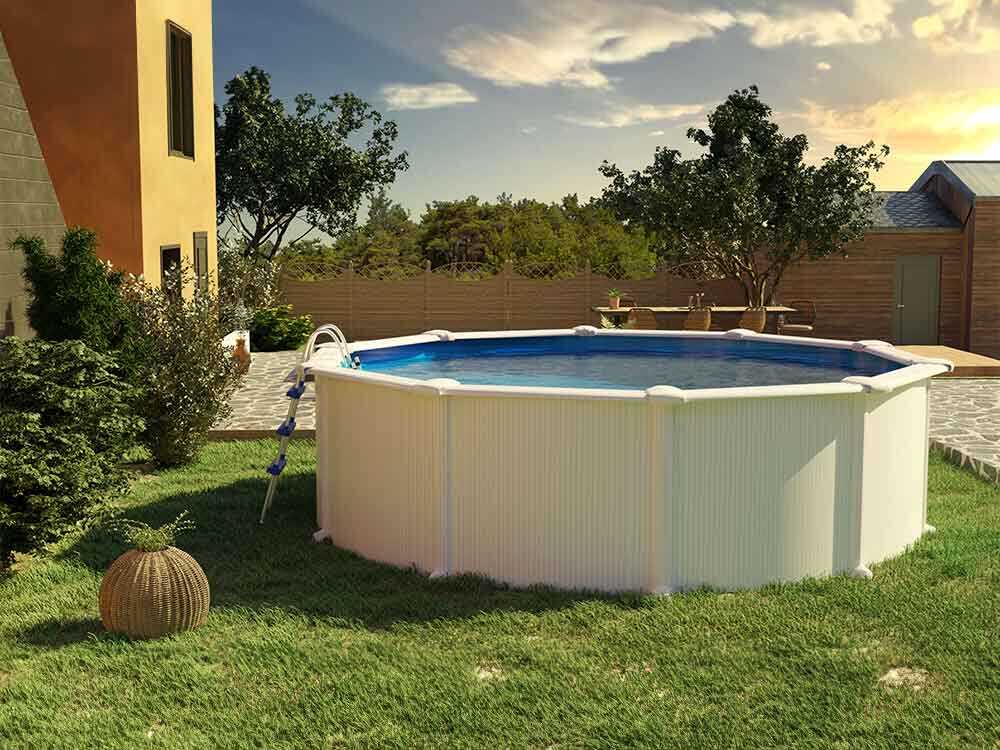 Gre Fidji Rund Ø550 x 120 cm - Runder Stahlwandpool – Bild 4