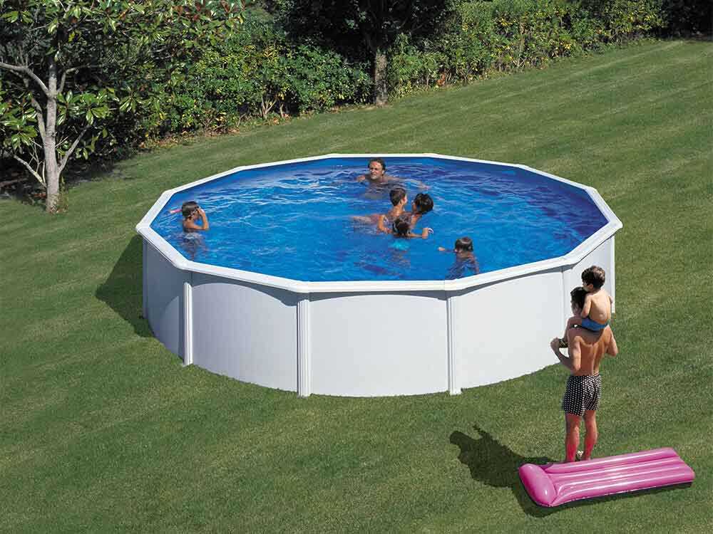 Gre Fidji Rund Ø550 x 120 cm - Runder Stahlwandpool – Bild 3