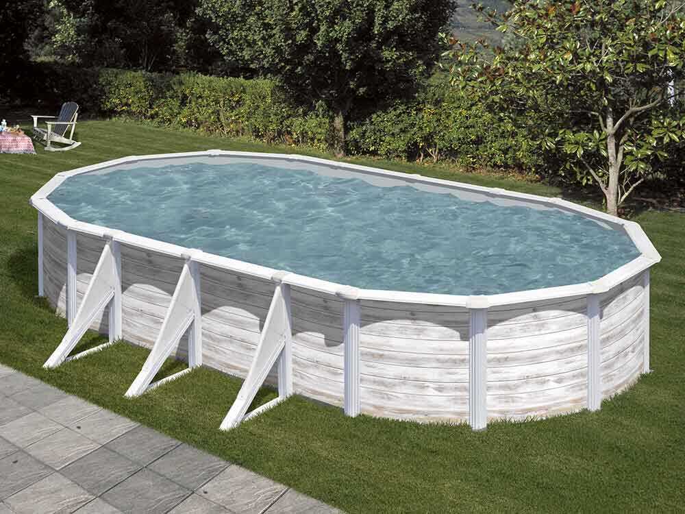 Gre Finlandia Oval 730x375x120cm - Stahlwandbecken – Bild 2