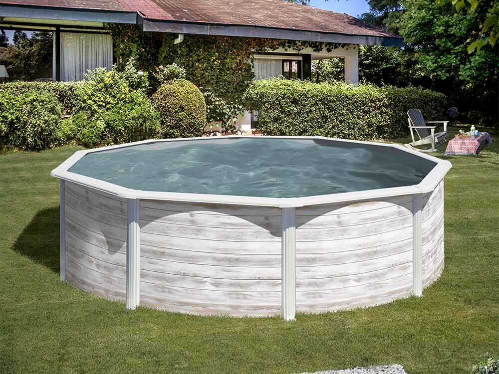 Gre Finlandia Rund Ø350 x 120 cm - Stahlwandbecken – Bild 3
