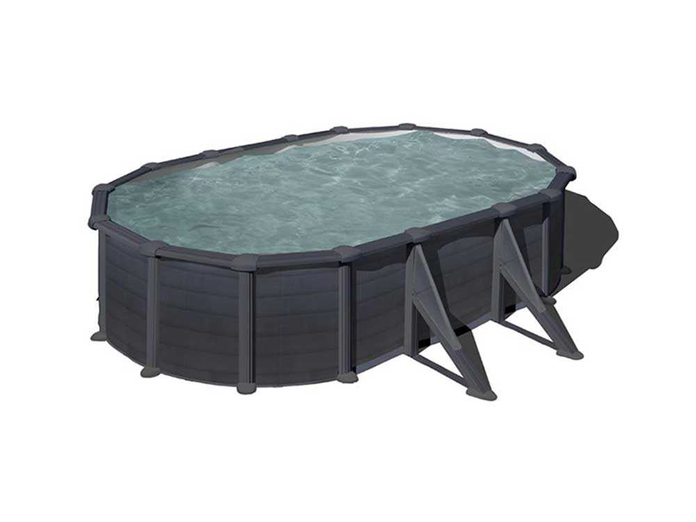 Gre Granada Ovalbecken 500x300x132cm - Stahlwandpool – Bild 2