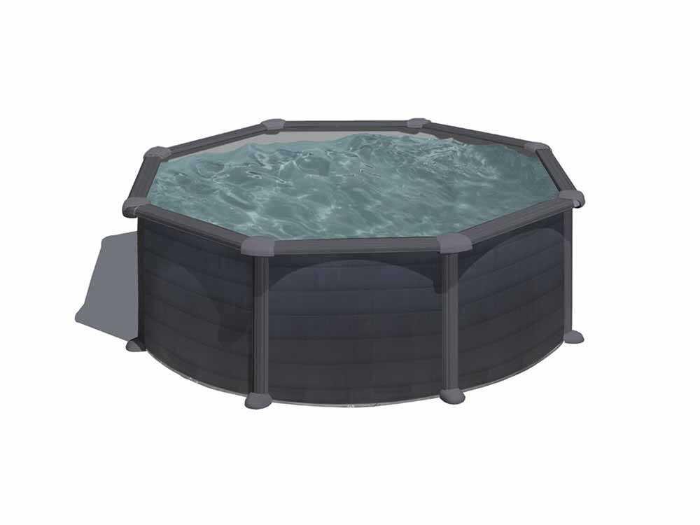 Gre Granada Rundbecken Ø350 x 132 cm - Stahlwandpool – Bild 2