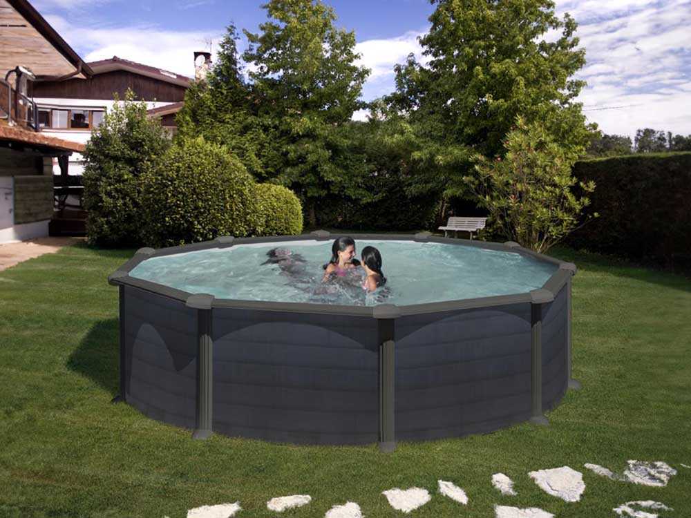 Gre Granada Rundbecken Ø460 x 132 cm - Stahlwandpool – Bild 3