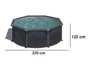Gre Kea rund Ø350 x 120 cm  - Stahlwandpool