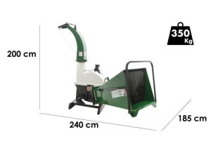 GreenBay GB-WTDC 150 - Häcksler für Traktoren  - hoher Kaminauswurf