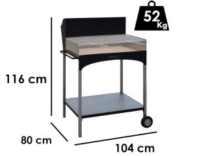 Grill Famur BK 8 ECO Holz/Kohlegrill