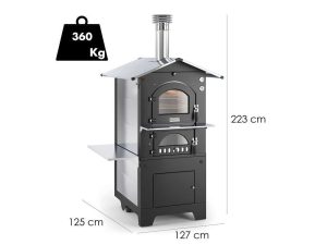Holzbackofen für den Außenbereich Fontana Gusto 80X54 cm