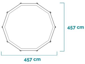 Intex Prisma Frame 26726NP - Ø457x122 cm - Runder Pool
