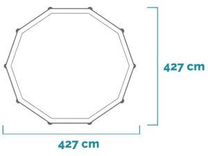 Intex Prisma Frame Clearview 26722NP - Ø427x107 cm - Runder Pool