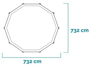 Intex Ultra XTR Frame 26340NP - Ø732x132 cm - Runder Pool
