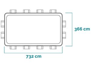 Intex Ultra XTR Frame 26364NP - 732x366x132 cm - Aufstellpool