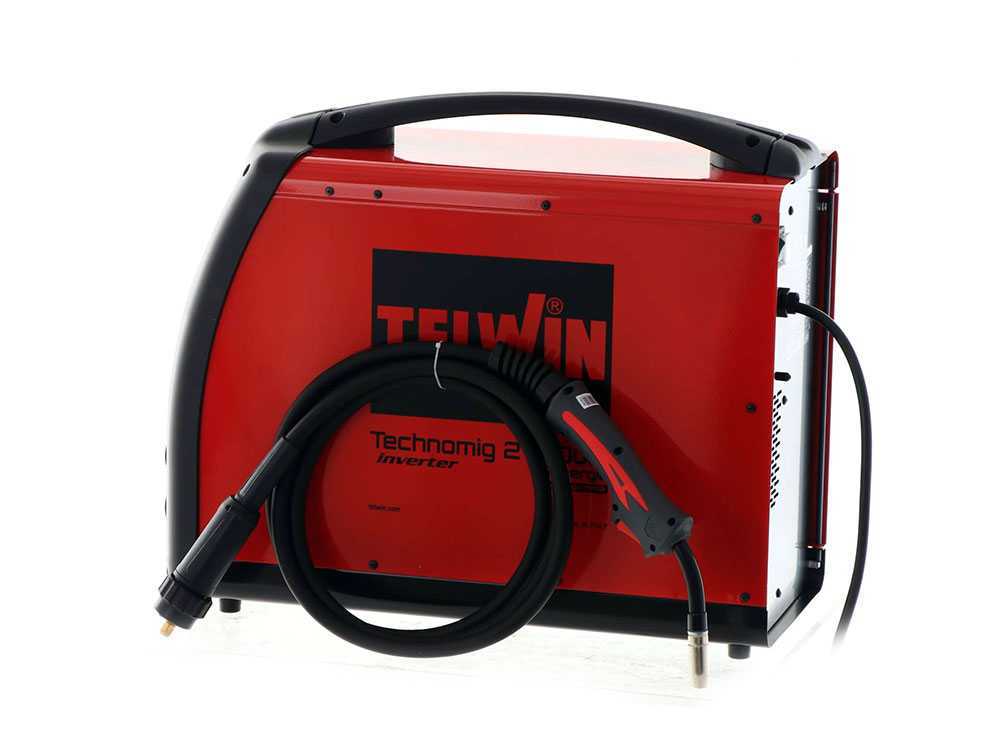 Inverter-Drahtschweißgerät Telwin Technomig 215 Dual Synergic - GAS/NO GAS-MIG-MAG, MMA und TIG – Bild 3