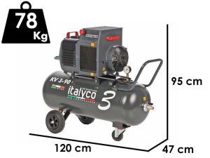 Italyco KV 3/90 - Schraubenkompressor - max. Druck 10 bar
