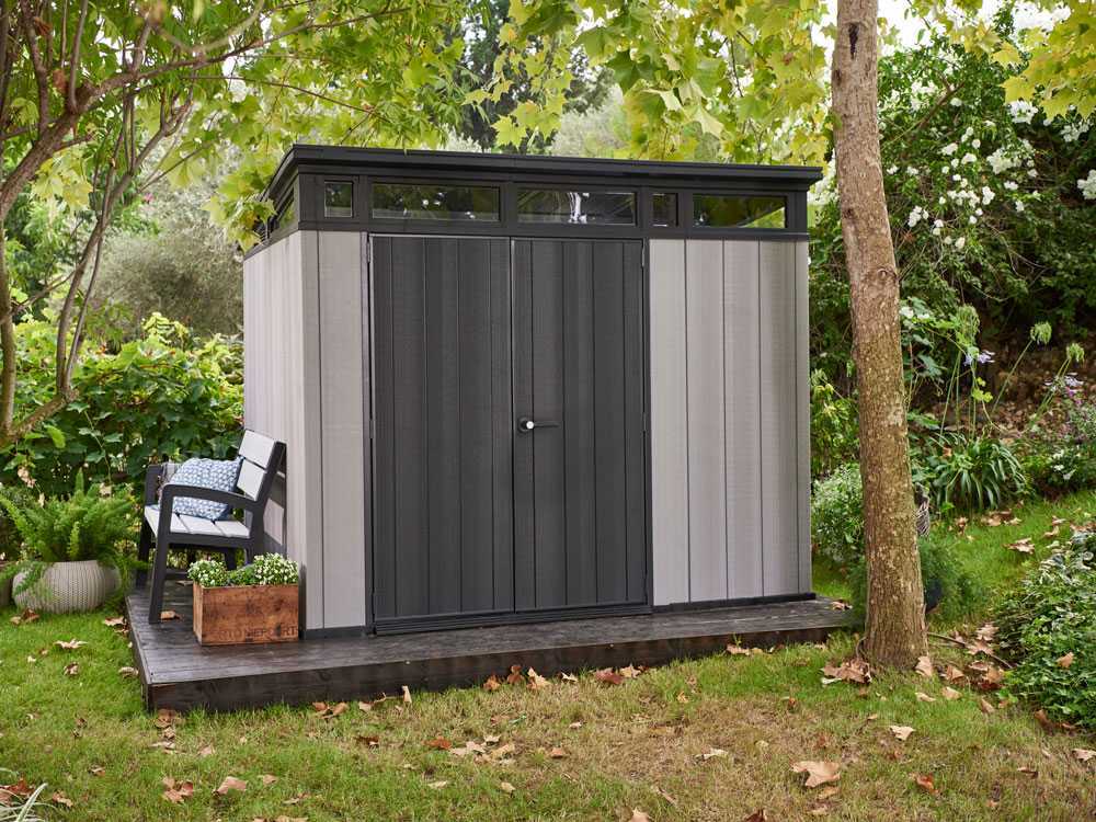 Keter Artisan grau - Gartenhaus - Mit Doppeltür - 214x218x226 cm – Bild 3