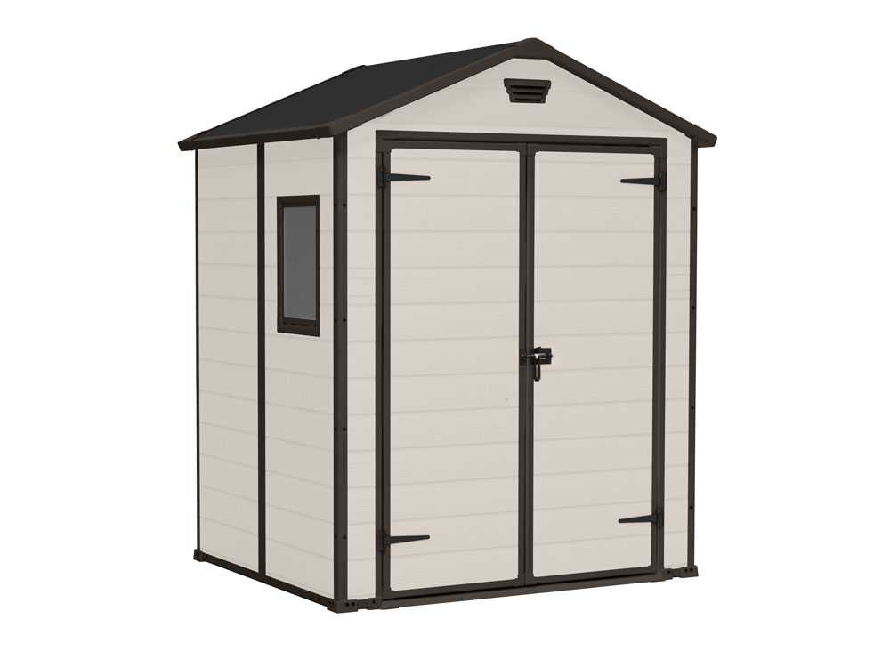 Keter Manor beige - Gartenhaus - mit Seitenfenster - 185x152x226 cm – Bild 2