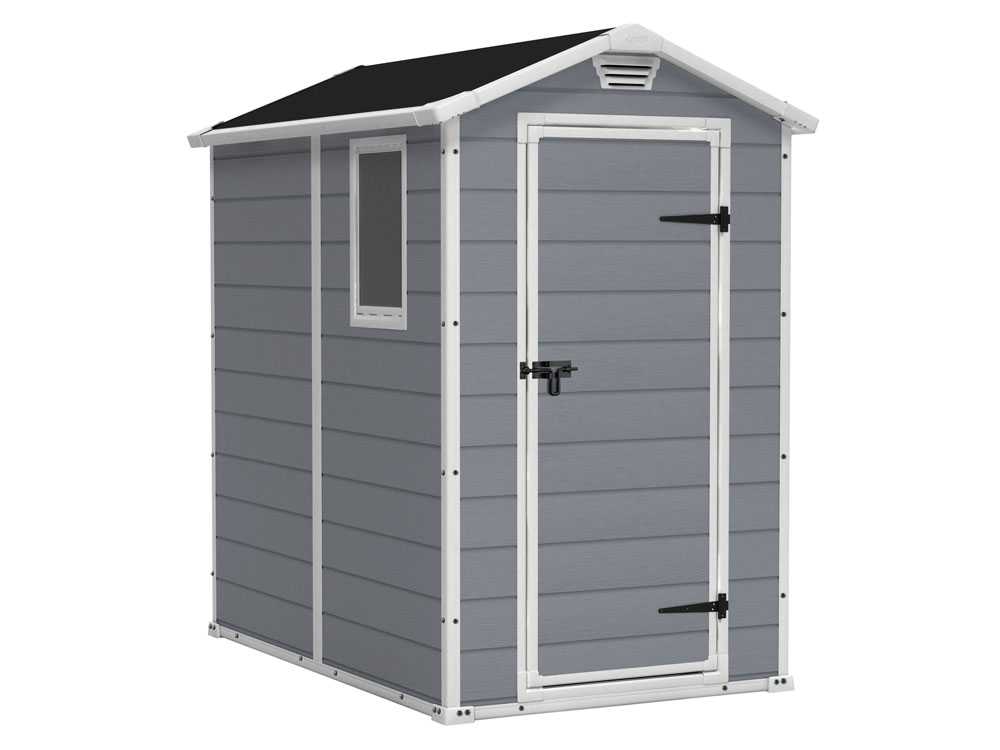 Keter Manor grau - Gartenhaus - mit Seitenfenster - 130x192x198 cm – Bild 2