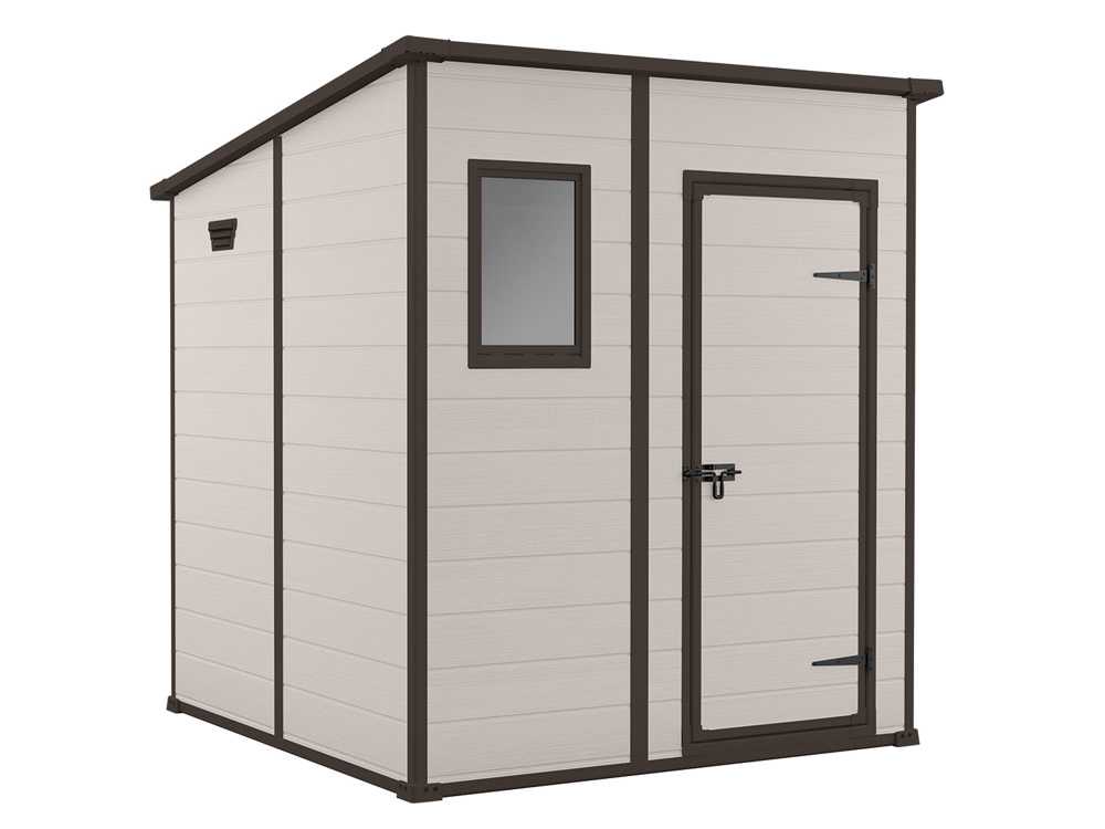 Keter Manor Pent - Gartenhaus - Mit Frontfenster - 183.5x185x200 cm – Bild 2
