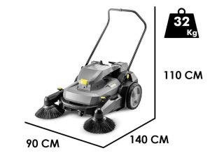 Kärcher KM 70/25 C Bp 2SB - Akku-Handkehrmaschine mit Fangkorb - 36V - SOLO - OHNE AKKU UND LADEGERÄT