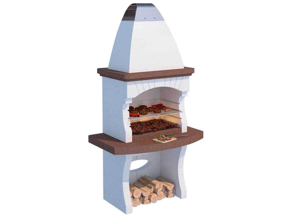 Linea VZ Gallipoli - Grillkamin für Brennholz und Holzkohle – Bild 2