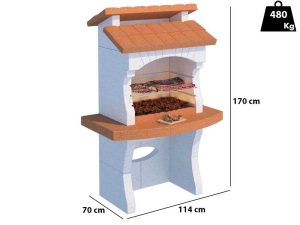 Linea VZ Ibiza - Grillkamin für Brennholz/Holzkohle