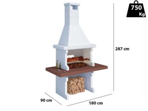 Linea VZ Panarea - Grillkamin für Brennholz/Holzkohle