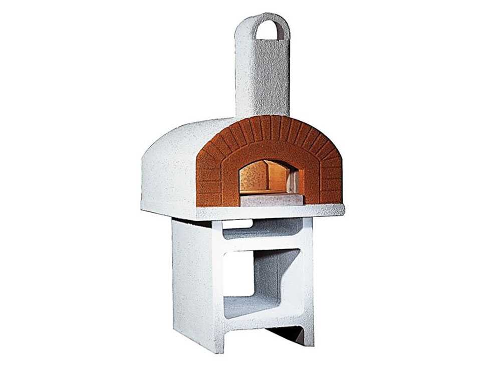 Linea VZ Pozzuoli - Garten-Holzbackofen mit Betonsockel - Backraum 72x105 cm – Bild 4