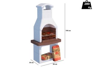 Linea VZ San Remo - Grillkamin - für Holzkohle