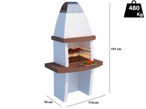 Linea VZ Tenerife - Grillkamin für Brennholz/Holzkohle