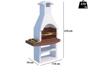 Linea VZ Treviso - Grillkamin für Holzkohle