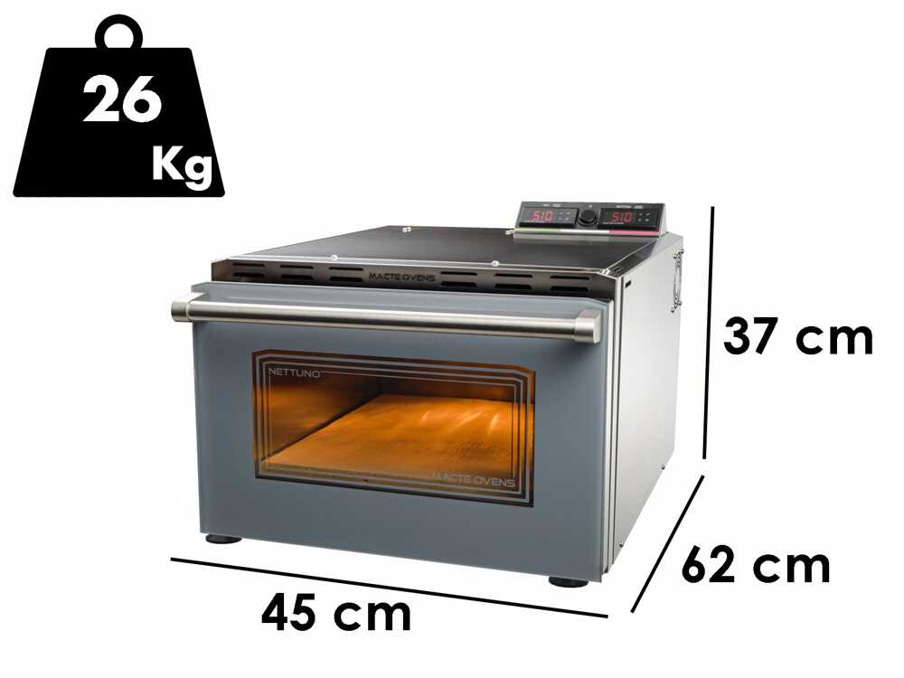 Macte Ovens Nettuno ADVANCED Grau – Elektro-Pizzaofen – 2975 W – Bild 2