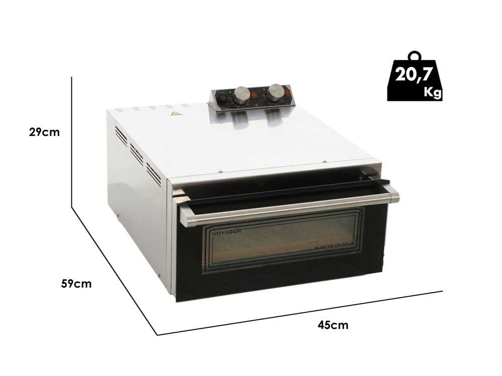 Macte Ovens Voyager TWIN - Pizzaofen - 2975 W