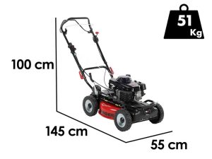 Marina Systems GRINDER 4x4 SH PRO -  Benzin-Rasenmäher mit Radantrieb - Motor Honda GXV 160