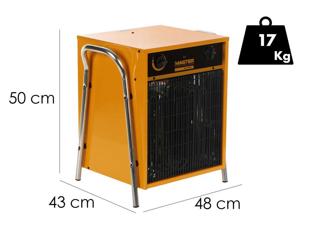 Master B 15IT – Elektrisches Heißluftgebläse mit Ventilator – 15 kW